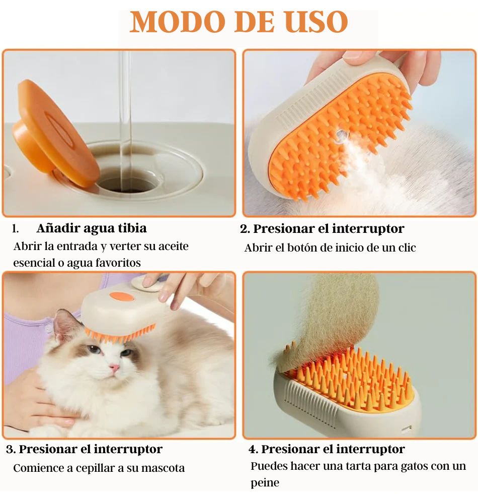 Cepillo de aseo SteamPet Pague 1 Lleve 2🎁