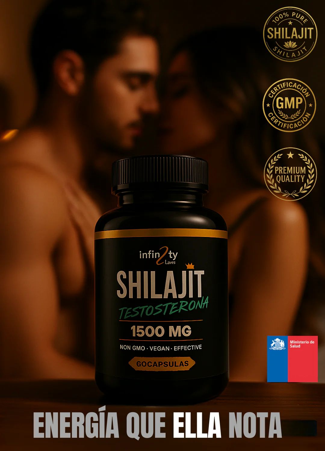 Booster T - Shilajit Vitalidad Masculina™ (60 gomitas) 2X1 🎁