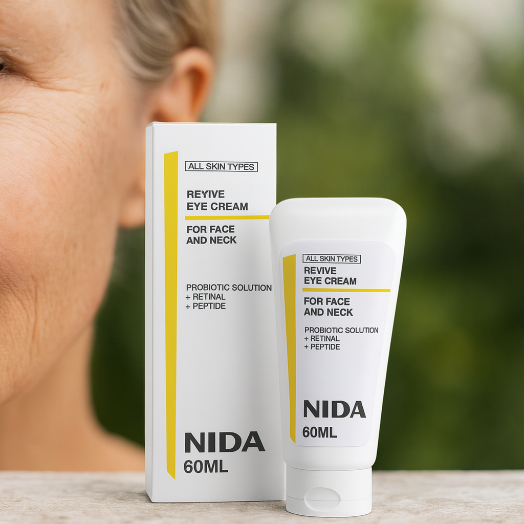 NIDA Premium – Crema Rejuvenecedora para Ojos, Rostro y Cuello
