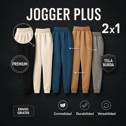 Jogger Plus en Algodón Pague 1 y Lleve 2🎁